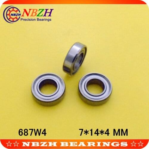 High Quality 687W4 S687W4 S687ZZW4 687ZZ 687ZZW4 687/4 ZZ 687 7*14*4 miniature deep groove ball bearing 7X14X4 MM
