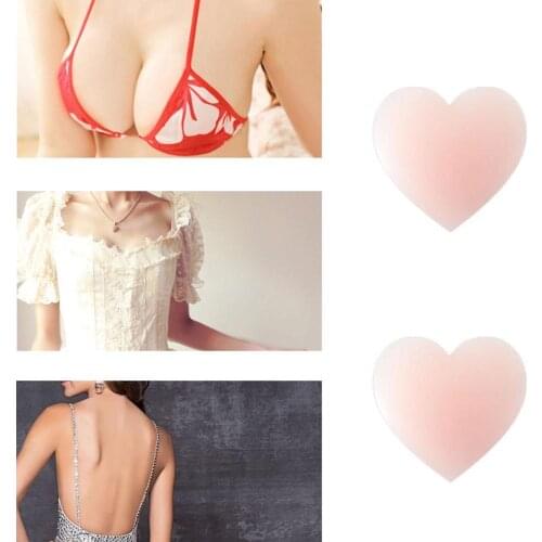 1Pairs Sexy Strapless Bra Self-Adhesive Silicone Nipple Breast Pasties Cover Reusable Underwear Women Wedding Party Bra Sticker