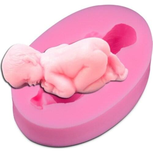 1PC New Baby turn sugar cake mold silicone mold handmade soap baking tool Chocolate Egg Tart Mold JK 0873