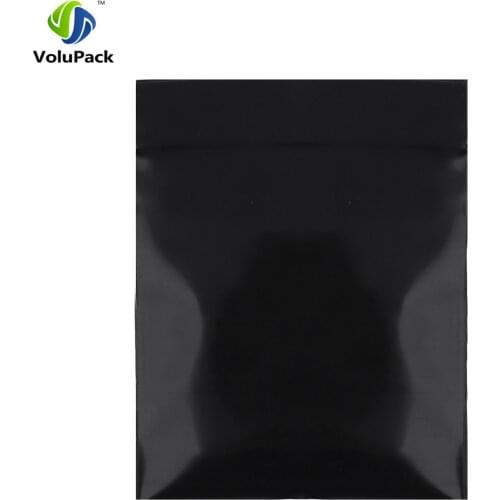 10x15cm(4x6in) 100pcs new Poly Ethylene Flat pouch three side seal Black mini zip lock plastic Pouches for jewelry earphone