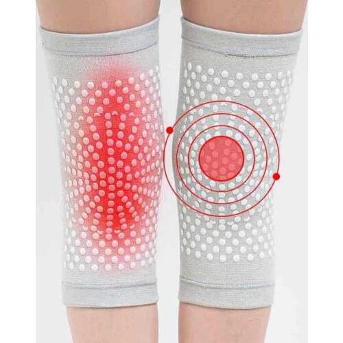2PCS Self Heating Support Knee Pad Knee Brace Warm For Arthritis Joint Pain Relief Injury Recovery Belt Knee Massager Leg Warmer