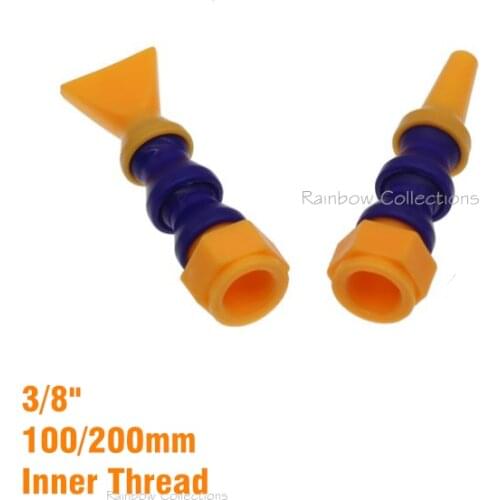 3/8”,100-200mm Round/Flat Nozzle, Inner Thread cooling tube Flexible Plastic Water Oil Cool Pipe Hose Lathe CNC Injection Pipe