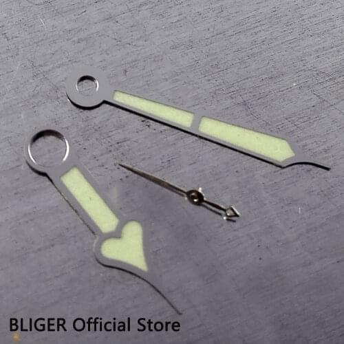 3 Models BLIGER Accessories Luminous Watch Hand Fit for ETA 6497 6498 ST3600 Hand Winding Movement replacement parts