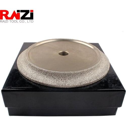 Raizi 6inch/150mm Diamond Profile Wheel for Granite Marble Stone Demi-bullnose Edge Profile Vacuum Brazed Diamond Grinding Tools