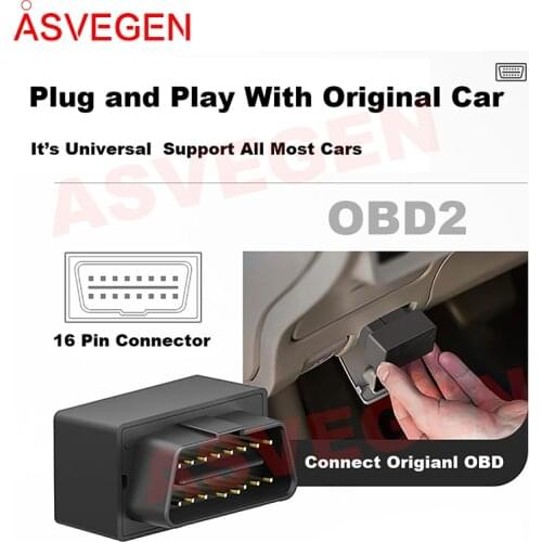 Asvegen For OBD2 ELM327 Bluetooth Model BT OBD Tools Use In Car Navigation Plug And Play