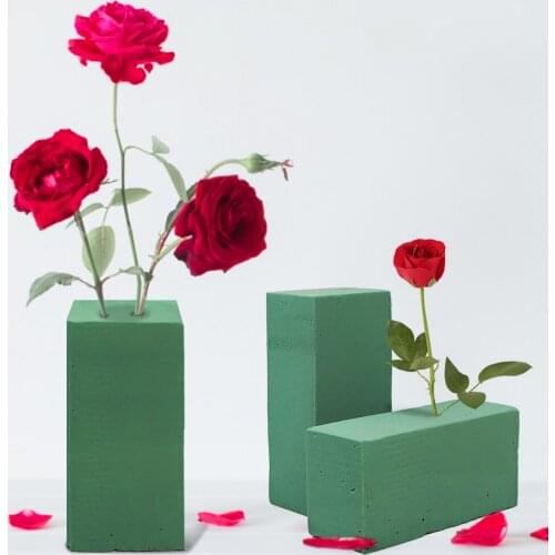 1pcs DIY Craft Flower Arrangement Absorb Water Home Garden Green Floral Foam Keep Fresh Brick Block Florist Supplies