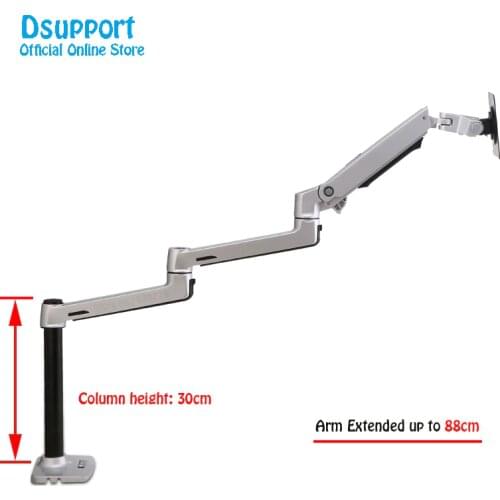 XSJ8013C-300 Aluminum Full Motion Free Lifting Ultra Long Arm 10-32 inch LED LCD Monitor Holder Lengthen Monitor Mount Bracket