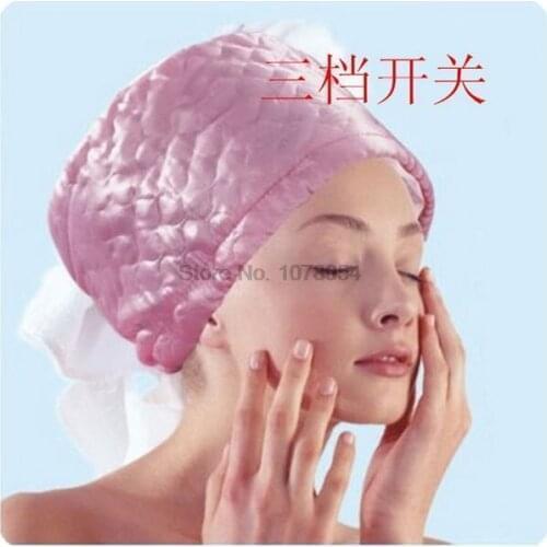 By dhl or ems 100 pieces New Hair Thermal Treatment Beauty Steamer SPA Cap Nourishing Hair Care Hat