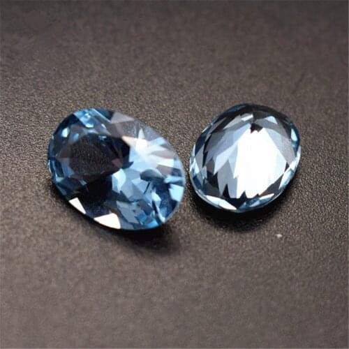 Sky Blue Spinel Oval Faceted Gemstone Egg Shape Blue Spinel Gem Multiple Sizes to Choose C09L