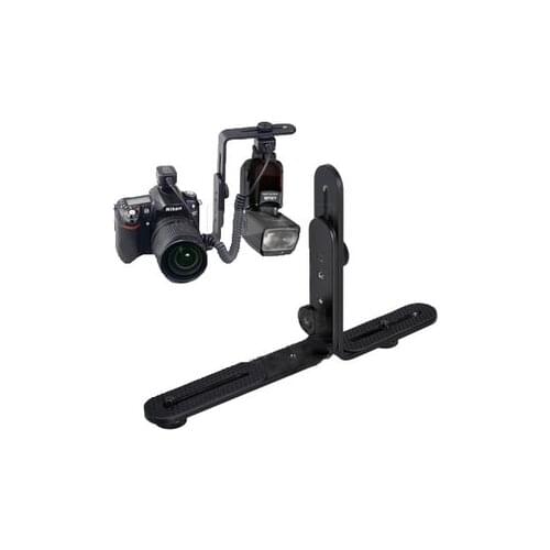 Hot-sale L-shaped Metal Double Dual Flash Bracket Holder Mount For Canon Speedlite Camera