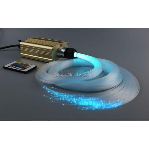 DIY stars optic fiber light kit RGB Led light source + 0.75mmx4mx280pcs optical fiber cable for home decoration night lighting
