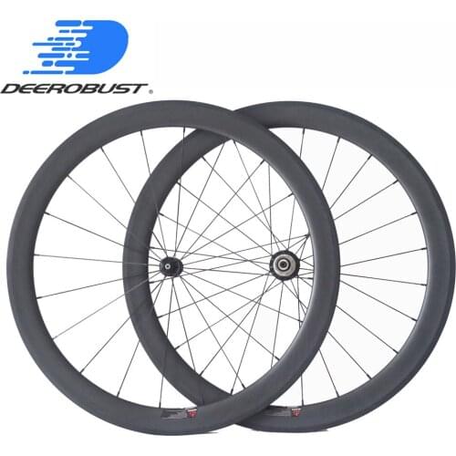 Straight Pull 700c 50mm Carbon Clincher Road Bike Wheelset Bicycle Wheels Powerway R36/Novatec AS511SB FS522SB hubs 20 24 Holes