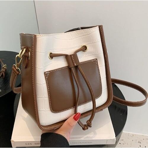 Europe and The United States 2021 New Fashion All-match Large-capacity Ladies Western Style Shoulder Bag High-quality Bucket Bag