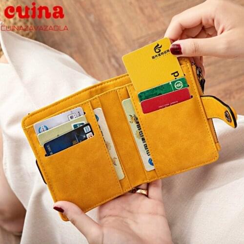 New Women Wallets Small Fashion Leather Purse Ladies Card Bag For Female Purse Money Wallet Pu Leather Women Coin Handbags