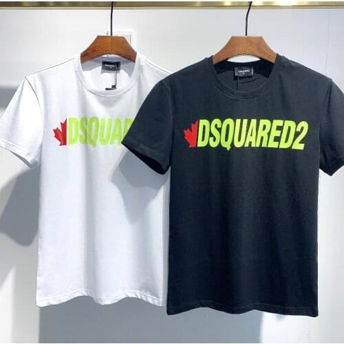 Genuine Dsquared2 dsq classic letter printed T-shirt, oversized T-shirt for couples DT775