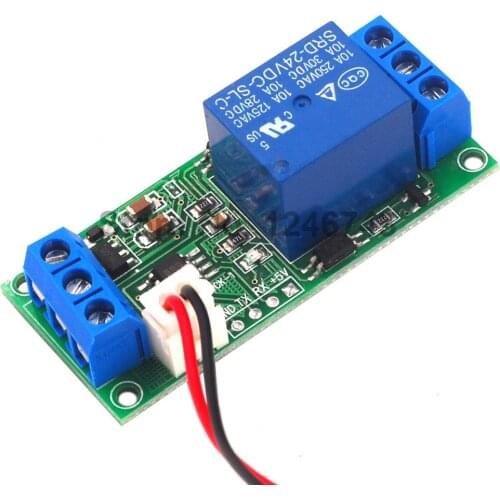24V Self Lock Switch High Level Trigger Relay Module One Button Start Stop Self Locking Automatic Circuit breaker Module