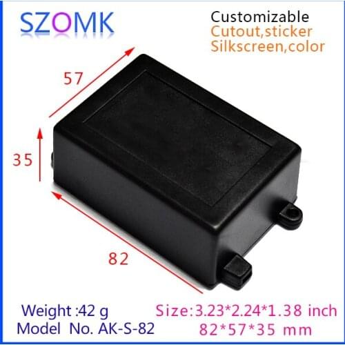 Plastic small quality abs material new enclosure (10 pcs) 82*57*35mm wall mounting junction housing, plastic boxes