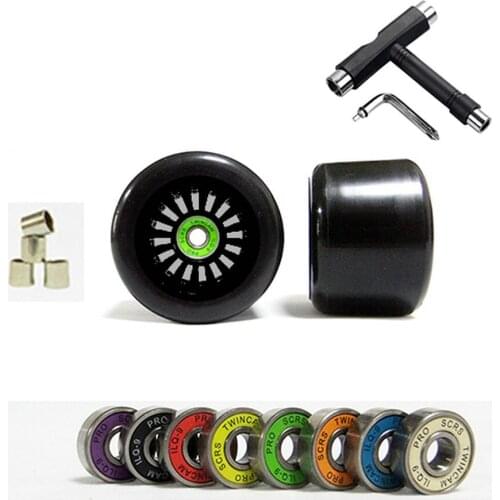 Fish plate long board brush street road wheel four wheel skateboard soft wheel shock absorption 78A 60mm 80*52mm wheels