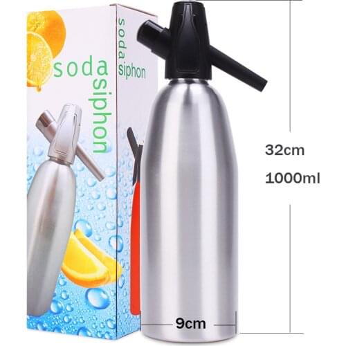 1L Portable Soda Maker Carbonated Bubble Water Machine DIY Cocktail Soda Siphon Bar Tools