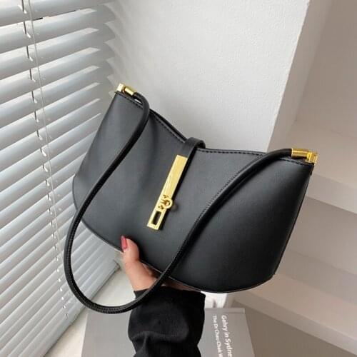 Simple Design Large Capacity Underarm Handbags Purse Women Shoulder Bags 2021 New Fashion Clutches Ladies Casual Totes Quality