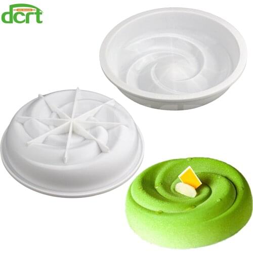 3D Spiral Shape Silicone Cake Mold For Baking Chocolate Brownie Pastry Chiffon Cake Decorating Tools Kitchen Accessories