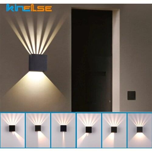 Modern Cube LED Wall Lamp IP65 Waterproof Indoor Outdoor Lighting Aluminum Wall Light Adjustable Beam For Garden Porch Bedroom