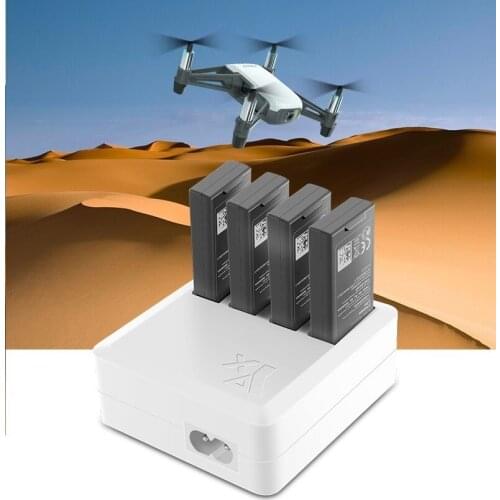 TELLO Charger 4 in 1 Multi Battery Charging Hub for DJI tello Drone Intelligent Flight Battery Quick Charging US/EU Plug