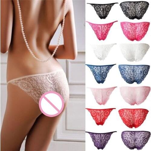 Sexy Lace Exotic Women Panties Womens Low Waist Cotton Briefs Underwear G-Strings Thongs Lingeries Intimates 1Briefs