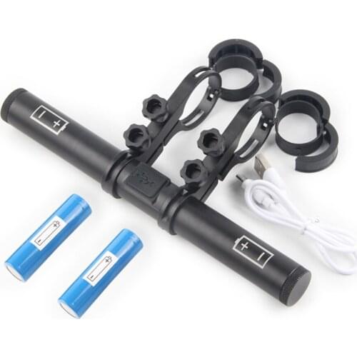 Bike Handlebar Extender USB Charging Power Bank Bicycle Lamp Flashlight Bracket Clamp Extension Support Holder Rack Cycling