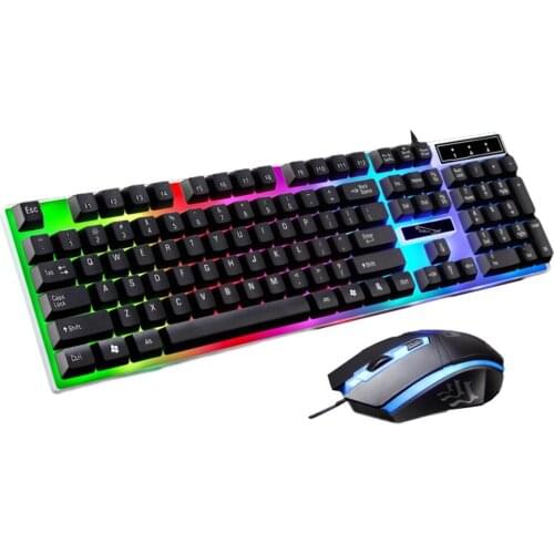 G21 USB Wired Mechanical Suspended Keyboard led Colorful Backlight Gaming Keyboard Waterproof For PC Computer Gamer