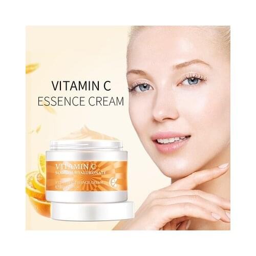 Vitamin C Face Cream Essence Hyaluronic Acid Whitening Moisturizing Brighting Skin Nourishing Serum Cream Skin Care