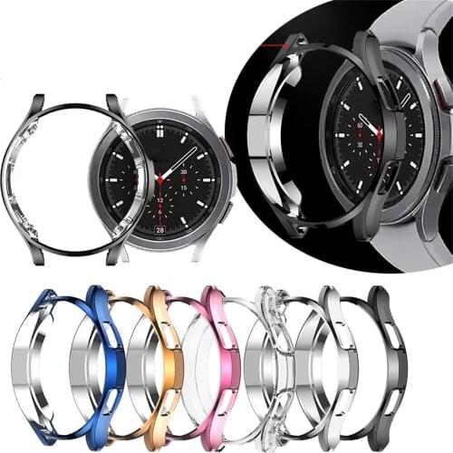 TPU Protective Case For Samsung Galaxy Watch 4 46mm Smart Watches Cover Frame Shell Protector Smart Watch Accessories Cover