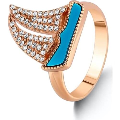 Sailboat Model Blue Stone Ring Multi Stone Women Ring Sailor Jewelry Solid 925 Sterling Silver Wedding Engagement Valentine Ring