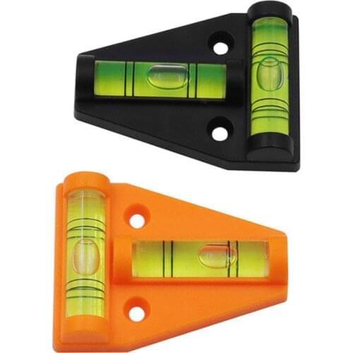 1pc Mini T Type Spirit Level Measurement Instrument Triangular Level T-type Spirit Bubble Shell Plastic Measuring Tools