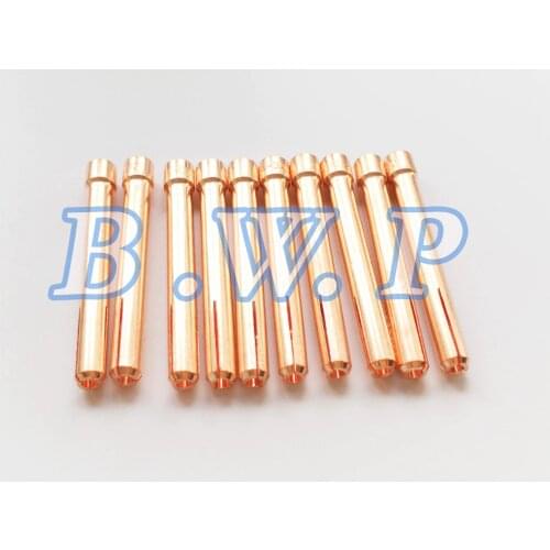 10Pcs 2.4mm 3/32" TIG Torch Collets 10N24 For WP-17 CK18 SR26 PTA DB SR Welding Torch Consumables