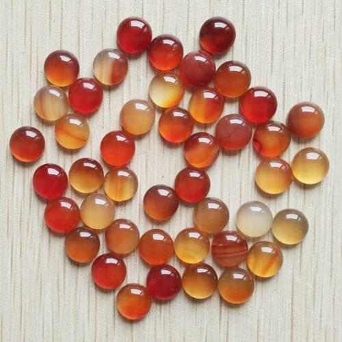 2016 fashion hight quality natural red onyx round cab cabochon beads for jewelry Accessories 8mm wholesale 50pcs/lot free