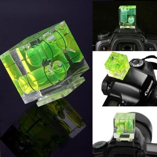 Camera Accessories Triple 3 Axis Bubble Spirit Level Hot Shoe Adapter For Dslr Slr Cameras Photo Studio Accessories