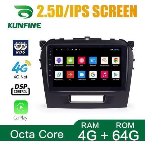 Octa Core 1024*600 Android 10.0 Car DVD GPS Navigation Player Deckless Car Stereo For SUZUKI Vitara 2015- 2019 Radio Headunit