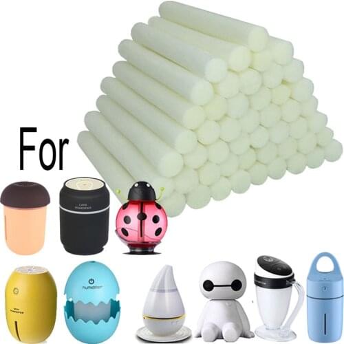Car Diffuser Refill Sticks Humidifiers Filter Wick Replacements 50-Pack for Car Ladybug lemon Egg Cups Humidifier Aroma Diffuser