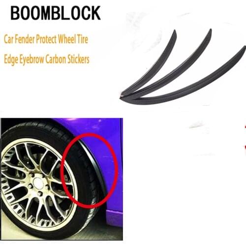BOOMBLOCK 25cm Car Fender Wheel Hub Eyebrow Decoration Stickers For Renault Megane Duster Logan Honda Civic 2006-2011 Fit Accord