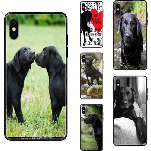 Black Labrador Retriever Dog Art Femmes For Galaxy A70 A71 A70E A5 A6 A7 A8 A10 A10S A20 A20S A20E A21S A30 A30S A40 A50 Black