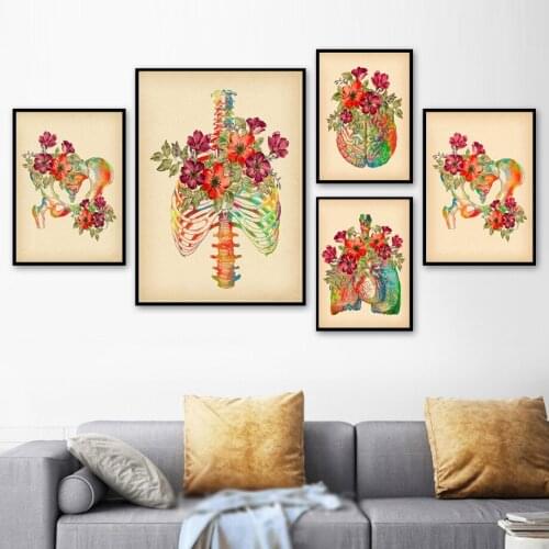 DIY Diamond Painting Abstract Human Anatomy Skull Lung Brain Art Painting Full Diamond Mosaic Poster Diamond Embroidery