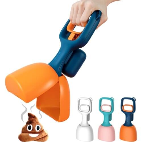Dog poop bag dispenser Pet Pooper Scooper Jaw Poop Scoop Handle Shovel Cleaning Animal Outdoor dog Picker Cleaning Tools
