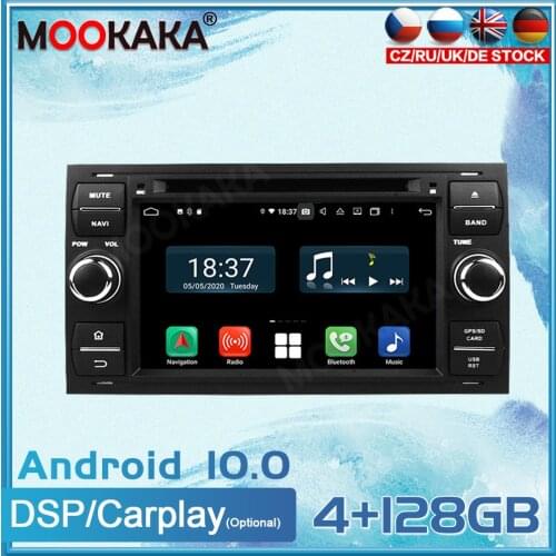 DSP 128GB Android 10.0 For FORD 2006 Car Radio GPS Navigation Multimedia Player Radio Tape Auto Stereo Headunit Carplay