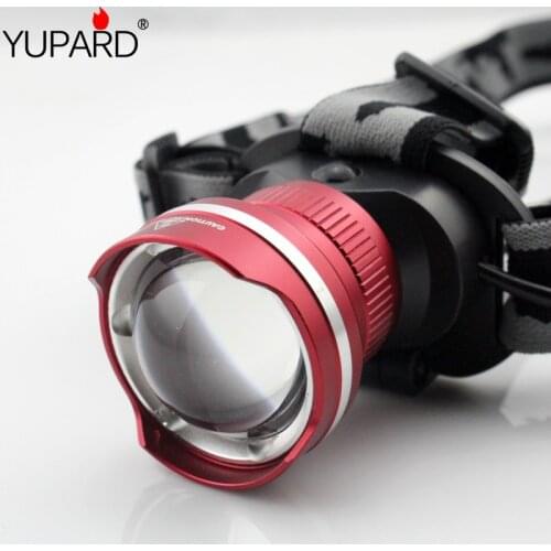 YUPARD XML XM-L2 LED T6 LED Waterproof Zoom HeadLight Focus Front Light LED 3 Mode HeadLamp outdoor camping fishing