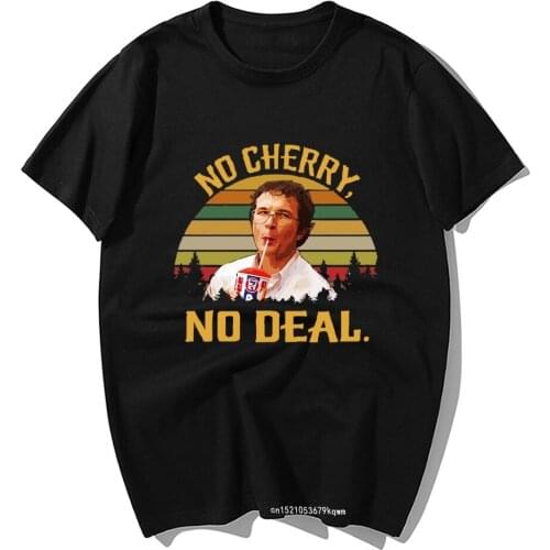 Stranger Things T Shirts No Cherry No Deal Funny Men Tshirt Hip Hop Oversized T-Shirts Men Summer Camisetas