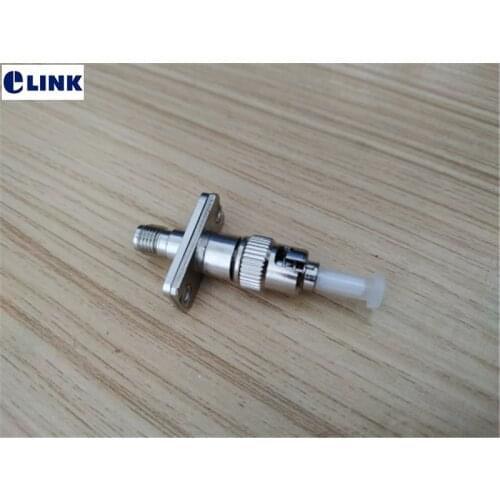 1PC SMA-ST fiber FM hybrid adapter flange female-male optical fiber connector metal optic coupler SM MM ftth free shipping ELINK