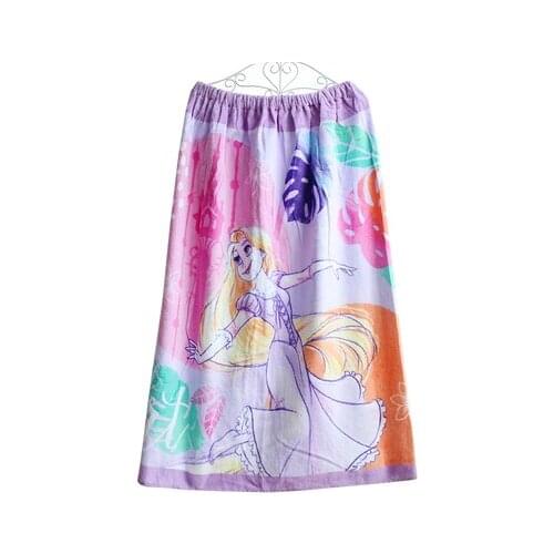Disney Princess Hair Anime Figures Cartoon Product Cosplay Accessories Bath Towel Washcloth Unisex Gift