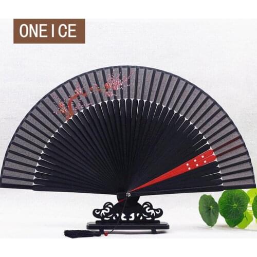 Chinese Wind Hand Painted Silk Female Fan Hatch Classical Handicraft Gift Ancient Folding Summer Small Wedding Home Gift