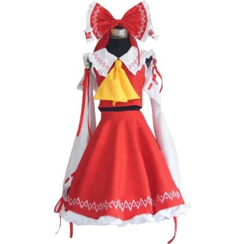 Halloween costume Touhou Project Reimu Hakurei Cosplay Costume Custom Made
